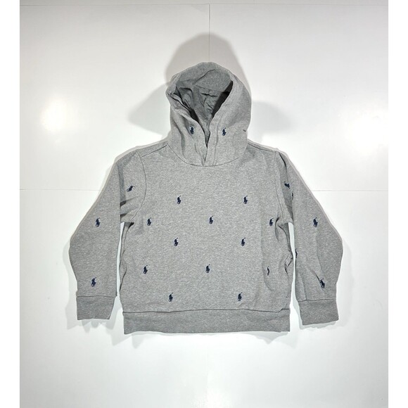 Polo Ralph Lauren Hoodie Youth Medium 10-12 Embroidered Pony Pullover Sweatshirt - Picture 1 of 8